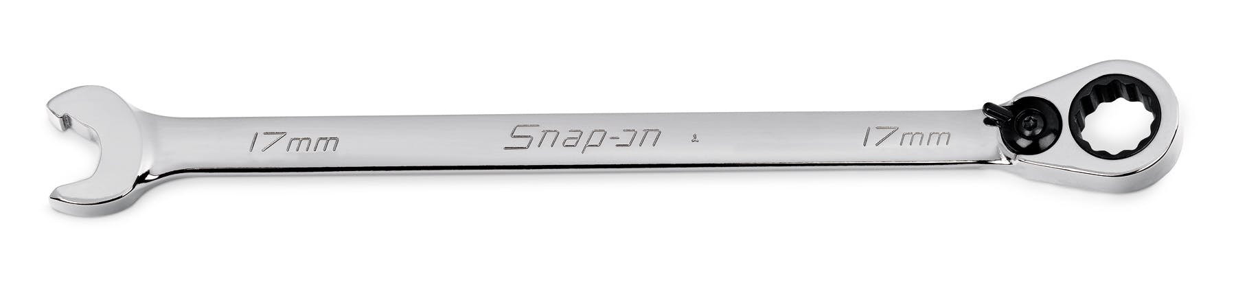 17 mm 12-Point Metric Flank Drive® Reversible Ratcheting Box/Speed Open-End Combination Wrench | SRXRM17 17 mm 12-Point Metric Flank Drive® Reversible Ratcheting Box/Speed Open-End Combination Wrench | SRXRM17